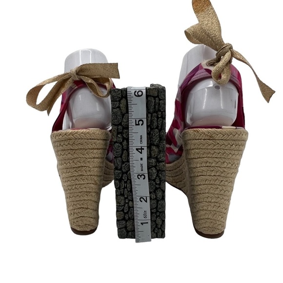 Coach Multi Color Maritza Espadrille Wedge Platform Sandals Size 8 Women’s - Picture 8 of 9